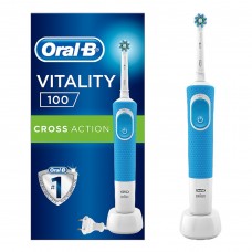 Электрическая зубная щетка Oral-B Vitality D100 PRO Braun голубая