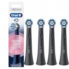 Насадка Oral-B Braun iO Gentle Care Black Мягкая щетина для зубной щетки io series Орал Б браун 4 шт. Черная