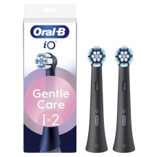 Насадка Oral-B Braun iO Gentle Care Black Мягкая щетина для зубной щетки io series Орал Б браун 2 шт. Черная